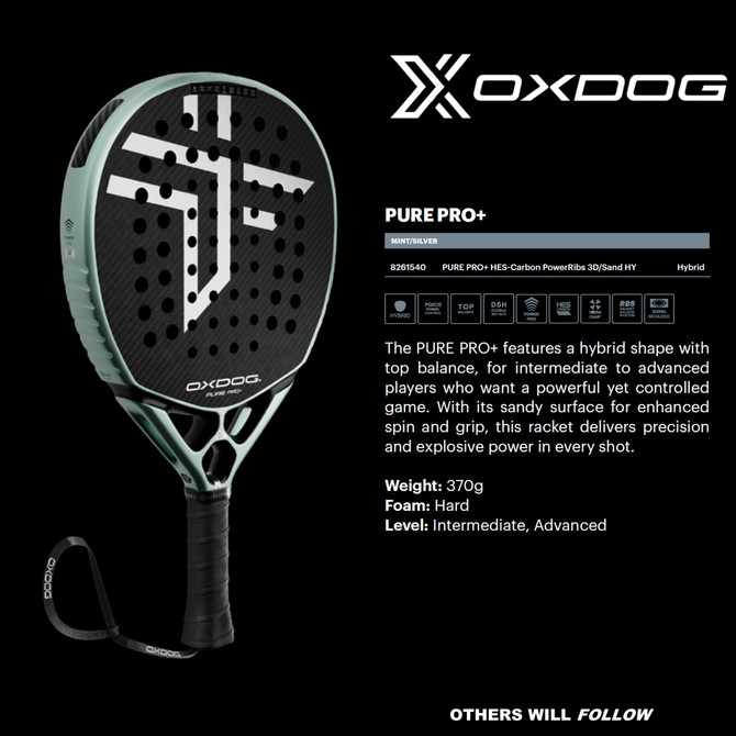Oxdog Pure Pro+ Padel Racquet