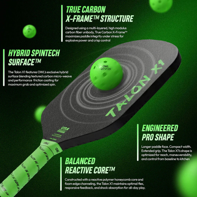 OWL Talon X1 Eclipse Pickleball Paddle