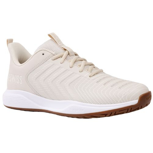 K-Swiss Women's Ultrashot Light Indoor Tennis Shoe (Whitecap Gray/White/Egret) (Whitecap Gray/White/Egret)