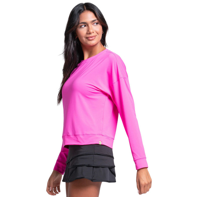 Lucky in Love Women’s Breeze Long Sleeve Top – UPF 50+ Lightweight Fitted Athletic Shirt, Breathable Performance Top