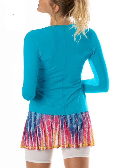 Lucky in Love Women’s Breeze Long Sleeve Top – UPF 50+ Lightweight Fitted Athletic Shirt, Breathable Performance Top