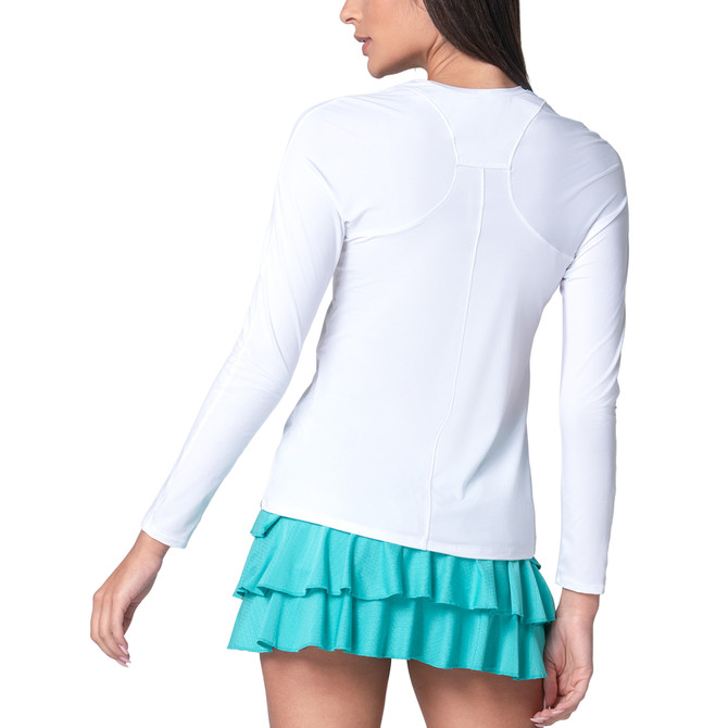 Lucky in Love Women’s Breeze Long Sleeve Top – UPF 50+ Lightweight Fitted Athletic Shirt, Breathable Performance Top