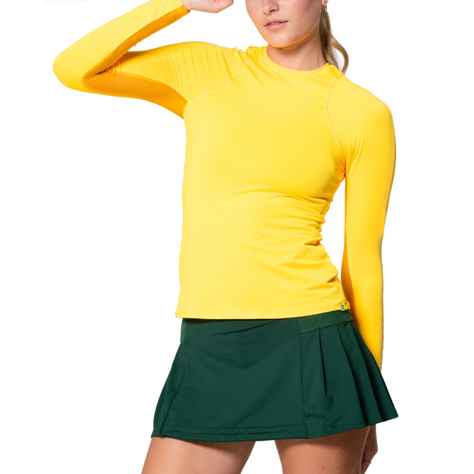 Lucky in Love Women’s Breeze Long Sleeve Top – UPF 50+ Lightweight Fitted Athletic Shirt, Breathable Performance Top