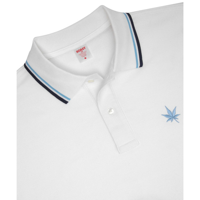 BOAST Men's 1983 Tipped Pique Polo 