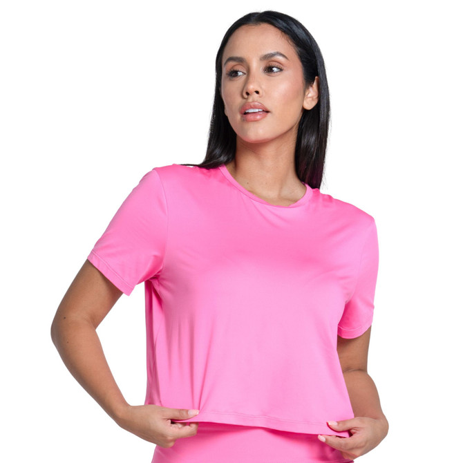 Lucky In Love Power Box Tee With UV Protection.