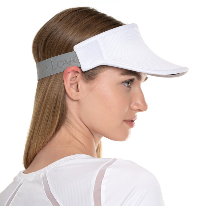 Lucky in Love Women’s Performance Visor, Lightweight Adjustable Visor w/ Moisture-Wicking Headband, Golf, Padel & Pickleball 