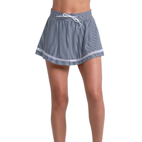 Lucky In Love Women's High Waist Seersucker Skirt 