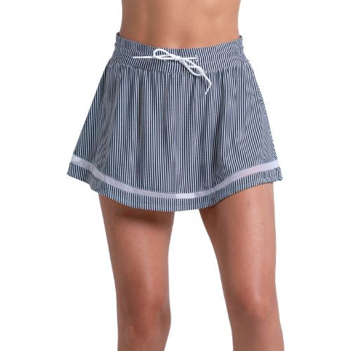 Lucky In Love Women's High Waist Seersucker Skirt 