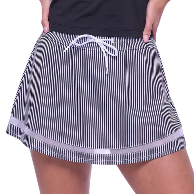 Lucky In Love Women's High Waist Seersucker Skirt 