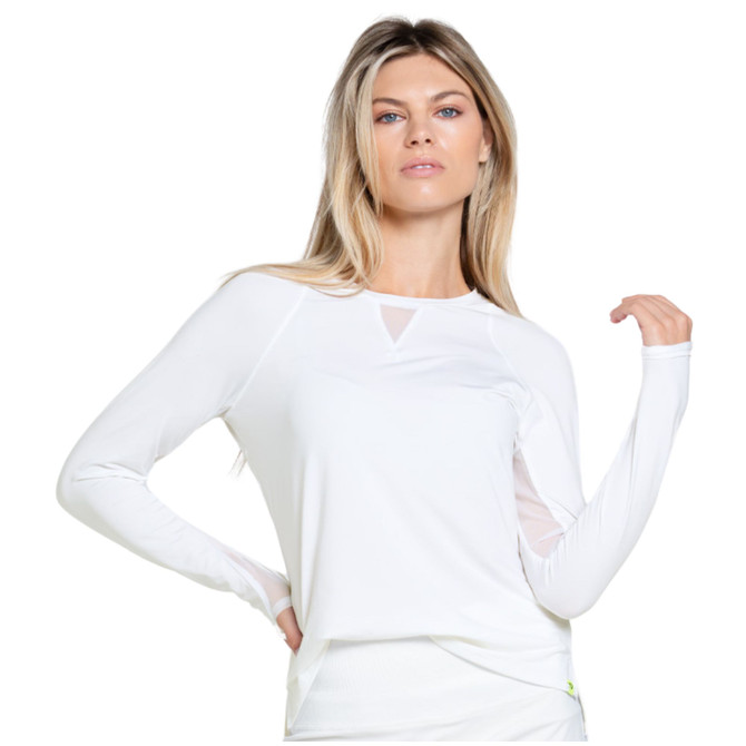 Lucky In Love Women's High Low Breezy Long Sleeve Shirt