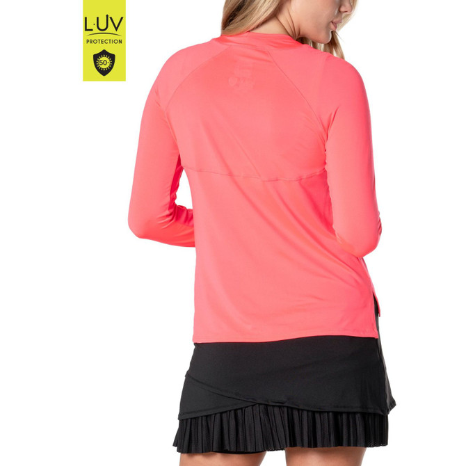 Lucky In Love Women's High Low Breezy Long Sleeve Shirt