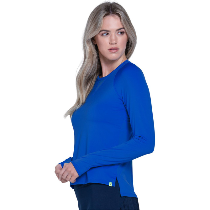 Lucky In Love Women's High Low Breezy Long Sleeve Shirt
