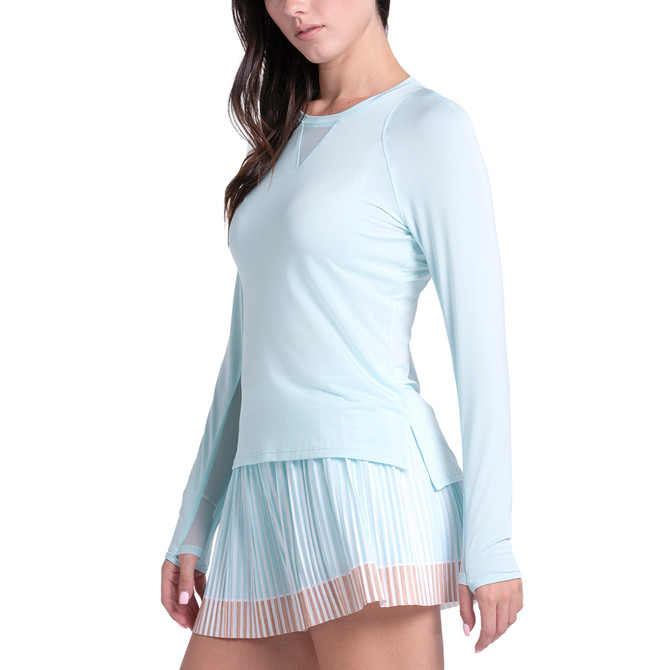 Lucky In Love Women's High Low Breezy Long Sleeve Shirt