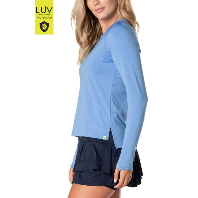 Lucky In Love Women's High Low Breezy Long Sleeve Shirt
