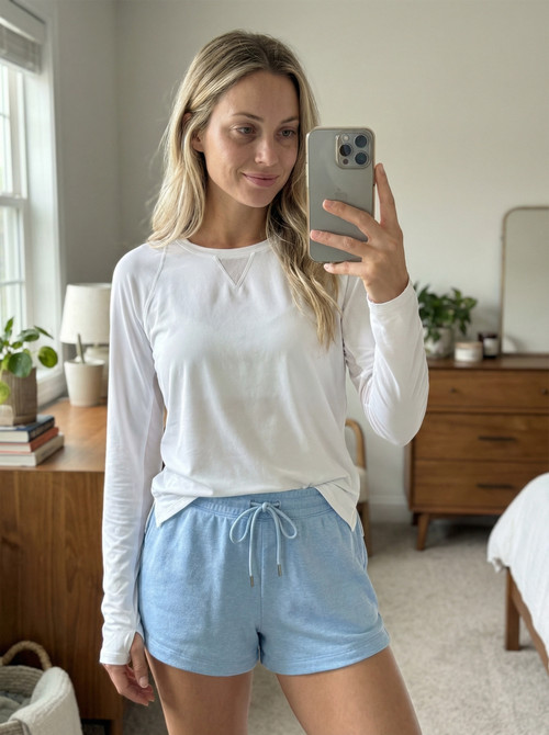 Lucky In Love Women's High Low Breezy Long Sleeve Shirt