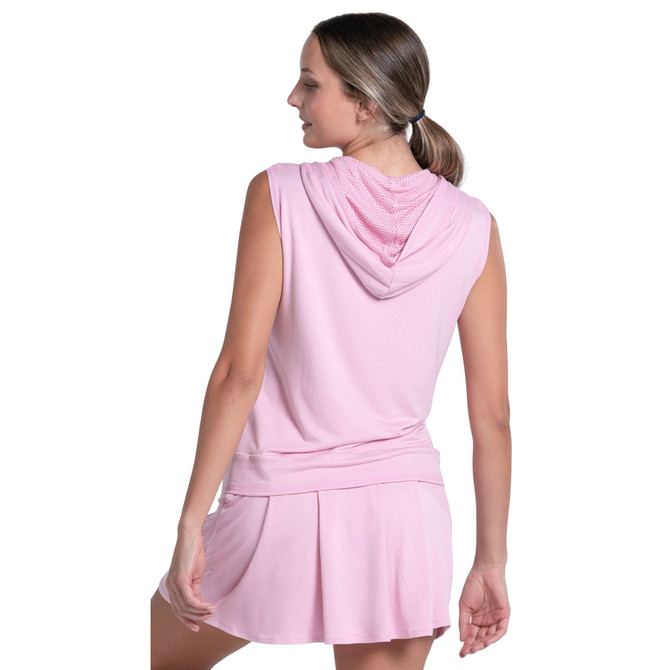 Lucky In Love Women's Lucky Day Hoodie Vest with Pocket and Full Zip   