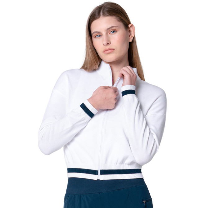 Lucky In Love Women's Rally Mock Neck Cardigan