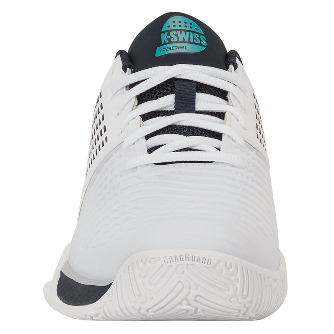 K-Swiss Men's Express Light 3 HB Padel Shoe (White/Carbon/Baltic) 