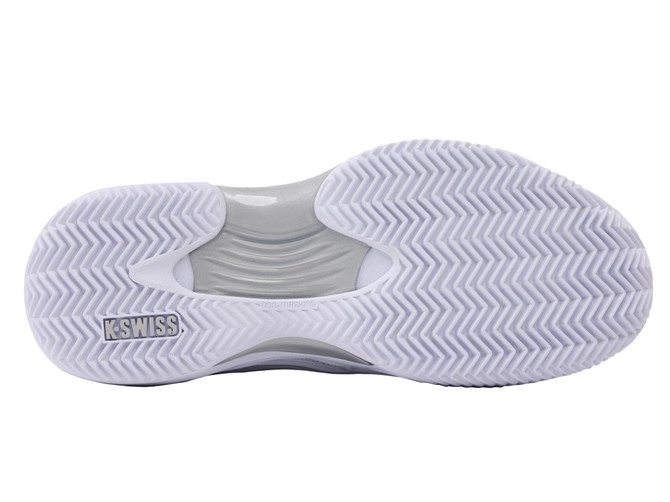 K-Swiss Women's Hypercourt Express 3 Clay (White/Dawn Blue/Silver) 