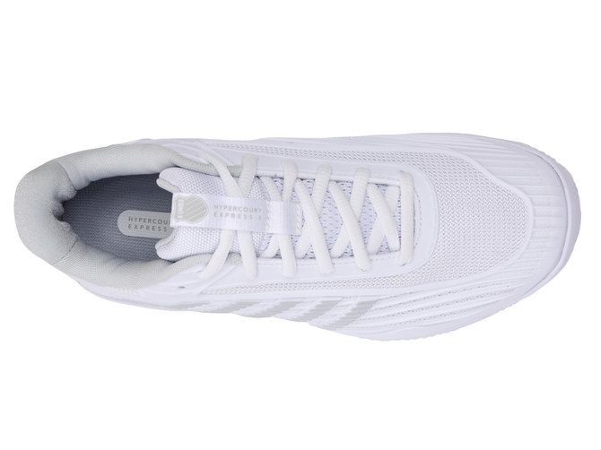 K-Swiss Women's Hypercourt Express 3 Clay (White/Dawn Blue/Silver) 