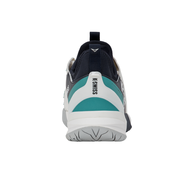 K-Swiss K-Frame Speed Rublo Tennis Shoe (Blanc de Blanc/Carbon/Baltic)