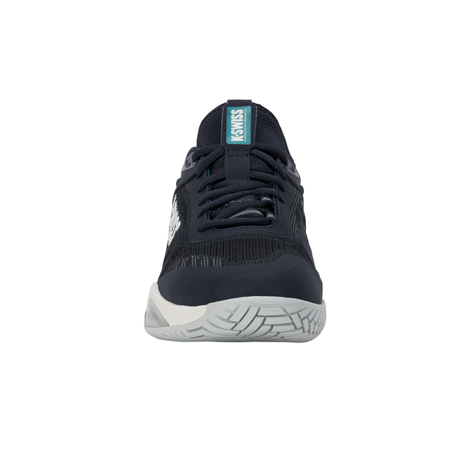K-Swiss Men's Hypercourt Pinnacle Tennis Shoe (Carbon/Blanc de Blanc/Baltic) 