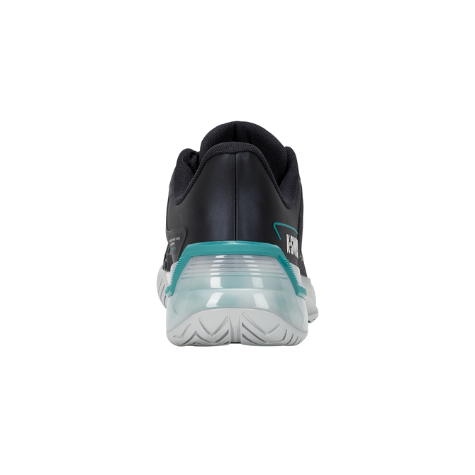 K-Swiss Men's Ultrashot 4 Tennis Shoe (Carbon/Blanc de Blanc/Baltic)