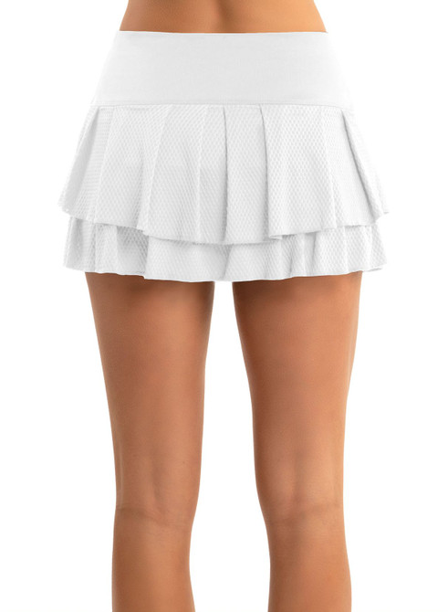 Lucky In Love Wavy Pleat Tier Skort