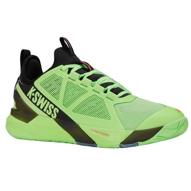 K-Swiss K-Frame Speed Rublo Tennis Shoe (Soft Neon Green/Black/Neon Lava)