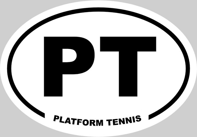 Platform Tennis Bumper Stickers (3 pack)