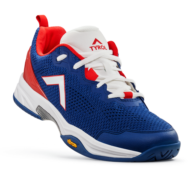 Tyrol Men's Velocity V Pickleball Shoe (Navy/Red/White, 7)