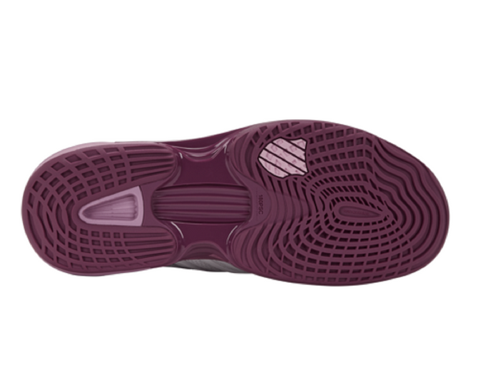 K-Swiss Women's SpeedTrac Tennis Shoe (White/Grape Nectar/Orchid Haze)