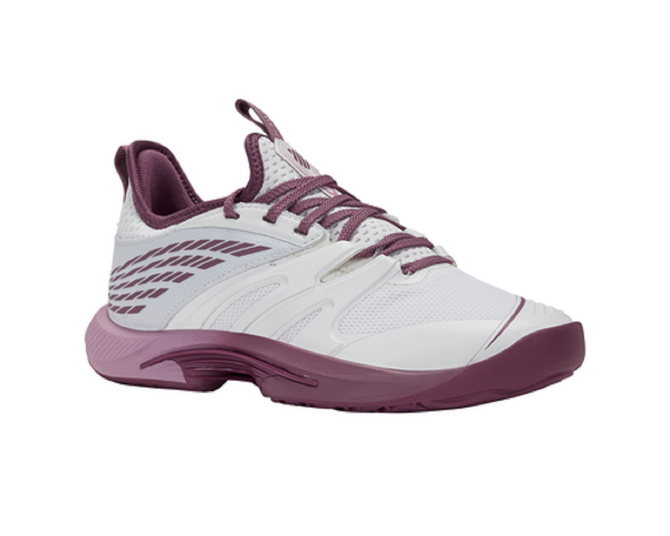 K-Swiss Women's SpeedTrac Tennis Shoe (White/Grape Nectar/Orchid Haze)