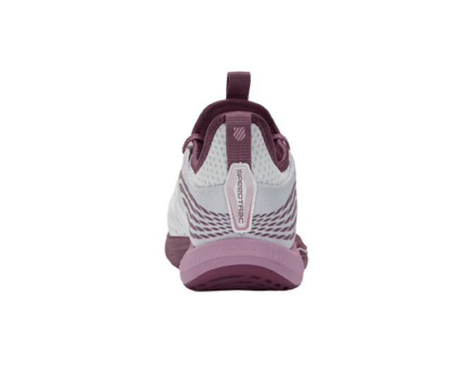 K-Swiss Women's SpeedTrac Tennis Shoe (White/Grape Nectar/Orchid Haze)