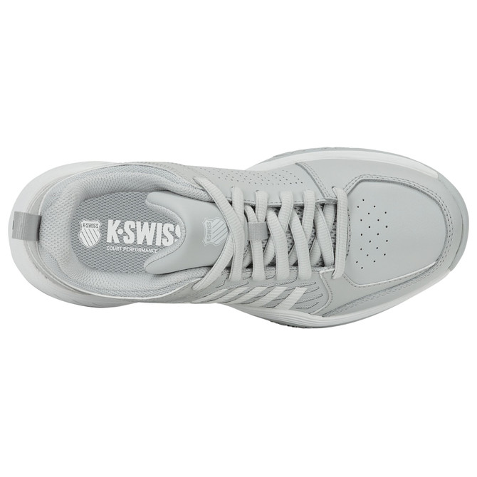 K-Swiss Women's Court  Express 2 Tennis Shoe (Glacier Gray/White/Baltic) 