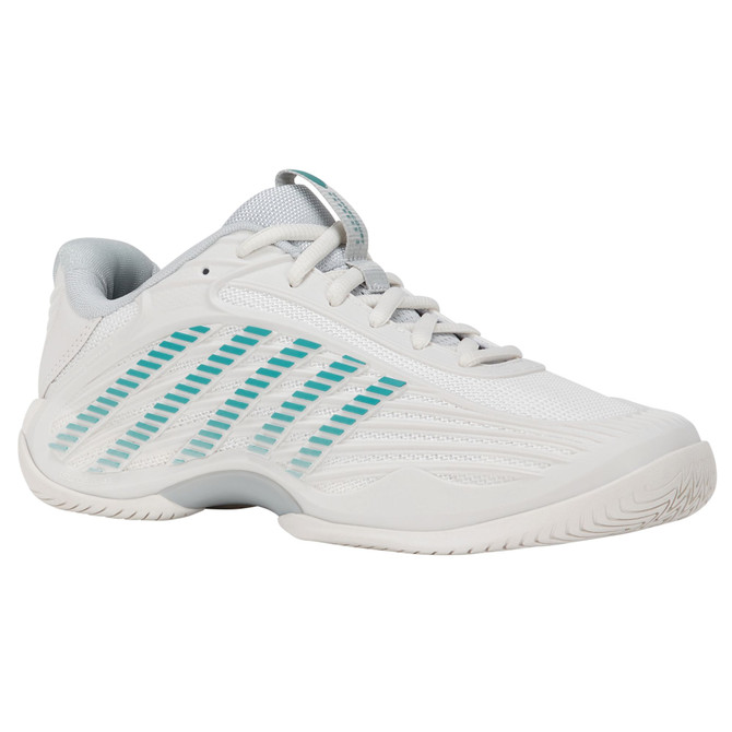 K-Swiss Women's Hypercourt Express 3 (Blanc de Blanc/Glacier Gray/Baltic) 