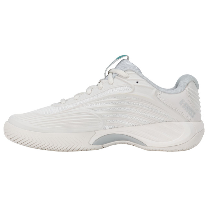 K-Swiss Women's Hypercourt Express 3 (Blanc de Blanc/Glacier Gray/Baltic) 
