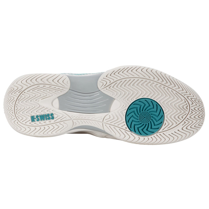 K-Swiss Women's Hypercourt Express 3 (Blanc de Blanc/Glacier Gray/Baltic) 