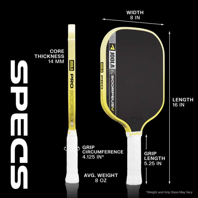 Joola Scorpeus Pro V 16mm Pickleball Paddle