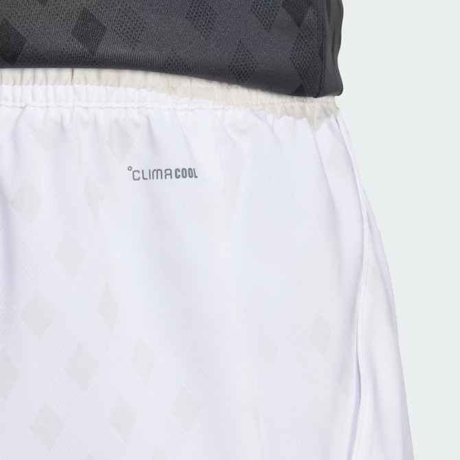 adidas Club Graphic Short (White/Dash Grey)