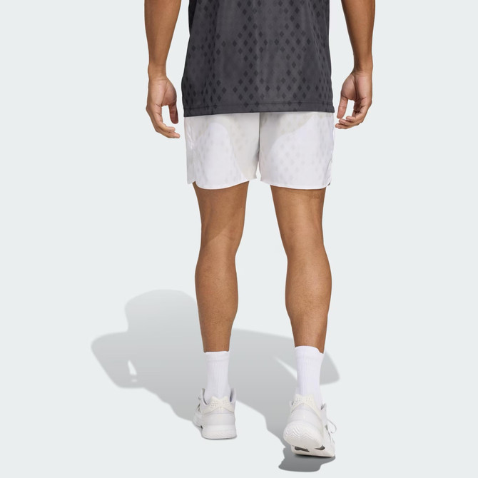 adidas Club Graphic Short (White/Dash Grey)