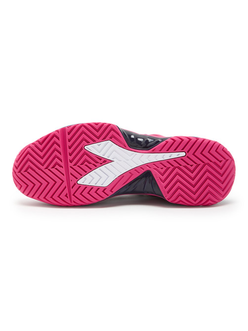 Diadora Women's B.Icon 2 All Ground Tennis Shoe (Size 7.5, Pink Yarrow/White/Blueprint) (No Original Box)