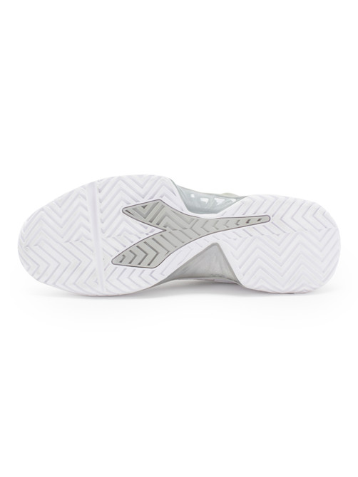 Diadora Women's B.Icon 2 All Ground Tennis Shoe (Size 11.5, White/Silver) (No Original Box)