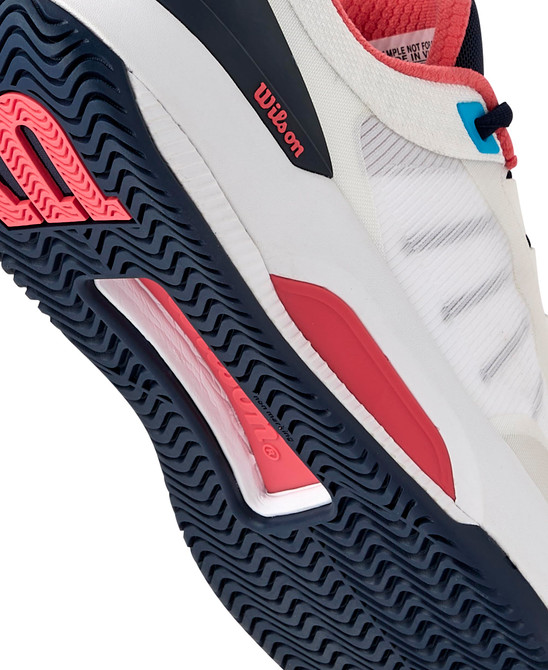 WILSON Women's Intrigue Tour Tennis Sneaker (Size 7 White/Navy Blazer/Dubarry) (No Original Box)