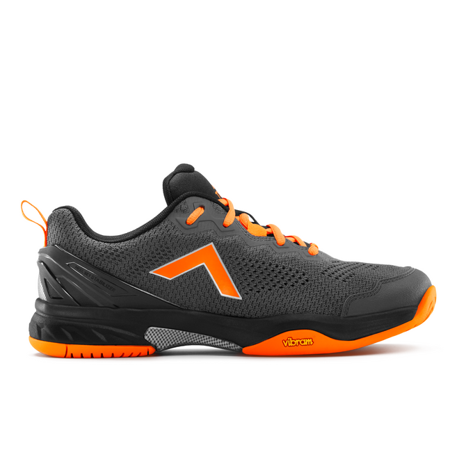 Tyrol Men's Velocity V Pickleball Shoe (Size 10.5, Charcoal Grey/Tangerine/Black) (No Original Box)