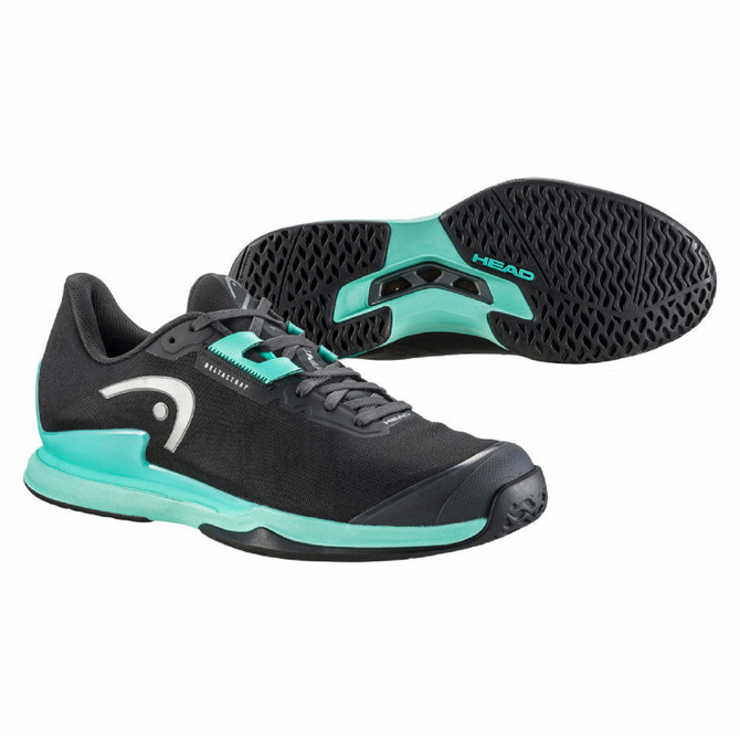 HEAD Men's Sprint Pro 3.5 Tennis Shoe (Black/Teal)