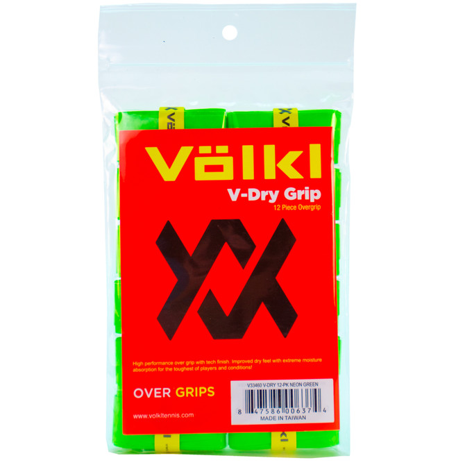 Völkl V-Dry Overgrip | Tennis, Pickleball & Squash Racquet Overgrip | Dry-Touch, Sweat-Absorbing Grip Tape