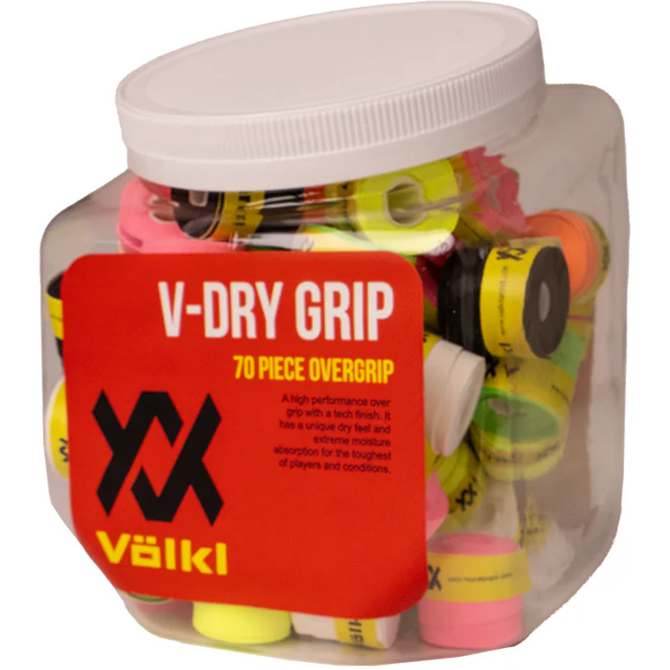 Völkl V-Dry Overgrip | Tennis, Pickleball & Squash Racquet Overgrip | Dry-Touch, Sweat-Absorbing Grip Tape