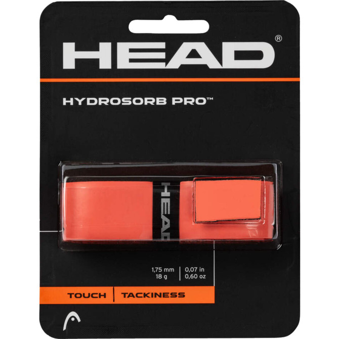 HEAD Hydrosorb Pro Tennis Replacement Grip (Solar Red)
