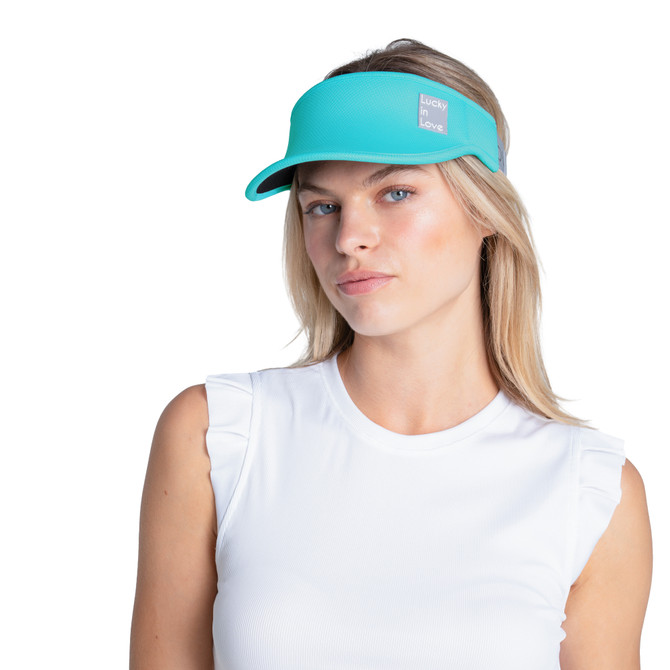 Lucky in Love Women’s Performance Visor, Lightweight Adjustable Visor w/ Moisture-Wicking Headband, Golf, Padel & Pickleball 